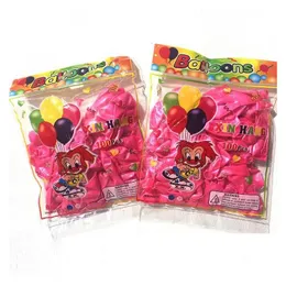 Balloon Candy Colors Латекс 10 -дюймовый гладкие шарики розовые красные белые воздушные шары с днем рождения бросают подарки для доставки.