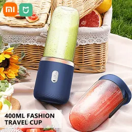 Juicers Xiaomi Mijia Liquidificador elétrico misturador de espremedor 40W Mini liquidificador portátil de suco de copo USB Extrator de suco de suco fresco recarregável