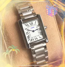 Relógio de moda 28mm SQIARE TANK ROMANO TANQUE DE GLOUTZ DE GOLTZ AMORES DE GOLTZ DE GOLOS ROSE PRIMEIRA PRATA PRIAÇÃO LADA CUMEN