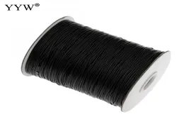 05mm08mm1mm15mm2mm 100yardspool Nylon Cord Black String Kumihimo Cordão de nó chinês Diy Fazendo descobertas de jóias ROPE8409254