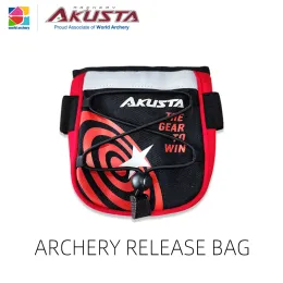 Packs Akusta Archery Release Bag Recurve Bow Finger Tab Bag Hunting Shooting Accessor