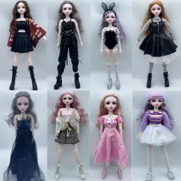 Puppen Neue Mode 1/3 BJD DUSS 60 cm Puppe ganze Puppe und Kleidung Set Multi -Joint Movable Doll Girl Spielzeug Kinderspielzeugurlaubsgeschenke