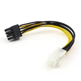 2024 1pcs/2pcs/5pcs 4 Pin männlich bis 8 Pin weiblicher CPU -Kabel -Kabel -Kabeladapter 4Pin bis 8Pin Bürovorräte für 4Pin bis 8Pin Adapter