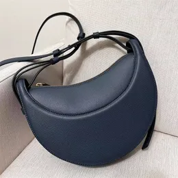 Spegelkvalitet numero dix halva månväska cyme slät läder kvinnors axel underarm designer väskor lyxiga handväskor mens koppling armhåla mode tote crossbody väskor