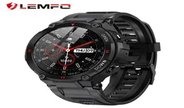 Lemfo Smart Watch Männer Sport Port Bluetooth Call 2021 Neue Musiksteuerungswecker Reminder Smartwatch für Android PhoneG8384036