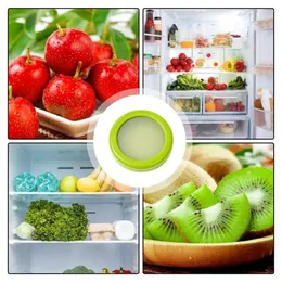Förvaringsflaskor frukthållare för kylskåp kylskåp kök mat arrangör med tätnings lock återanvändbart hållare