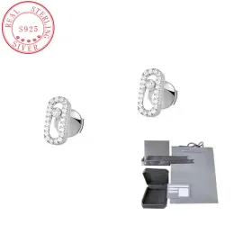 Brincos 925 Sterling Silver Classic Luxury Moda Brands Jóias MSICA Mulheres para Earrings OVNIO Cap presente para férias