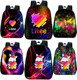 Backpack Children Likee Kindergarten Bags Kids Cartoon School School Girl menino de volta para presente Mochila2612143