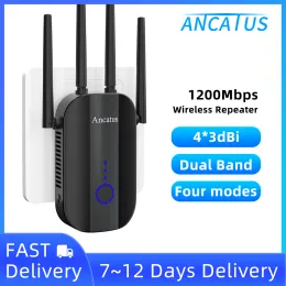 Маршрутизаторы Ancatus A2 AC1200 Wi -Fi Repeater 5G мощный маршрутизатор 5 ГГц усилитель сигнала беспроводной удлинители 802.11ac