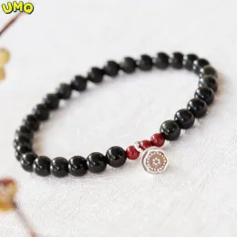 Strands Rainbow Obsidian Bracelet Women Natural feminino Singleloop masculino de fadas antigas de fada Buda Beda