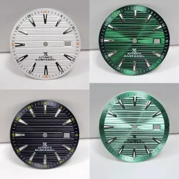 Uhren Uhrzubehör NH35 33,5 mm Zifferblatt mit grünem Luminous für NH35 NH36 4R 7S Automatic Mechanical Movement Watch Dial Dial