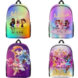 Backpacks Anime LoliRock Backpack Students Girls 3D Print School Bags Children Backpacks Mochila Kawaii Kids Bookbag Teens Zipper Knapsack