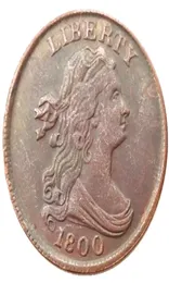 US 18001808 8pcs Data para o busto escolhido meio centavo de cobre cópia decorar ornamentos de moedas acessórios de decoração em casa1070508