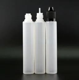 Garrafas de conta -gotas superiores 30 ml com tampas de segurança à prova de crianças mamilos de forma de caneta ldpe material plástico para líquido