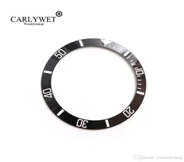 Carlywet 전체 교체 검은 색 흰색 작문 세라믹 베젤 38mm 삽입 서브 마리너 GMT 40mm 116610 LN4314459 용.