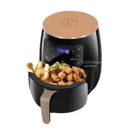 Fryers Freidora de Aire 6 liter luft Fryer stor kapacitet Touch Chips Machine Fried Chicken Deep Freation Pan