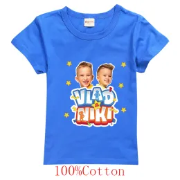 T-shirt Summer Tee Vlad Niki Shirt per ragazzi Adolescenti Codice per bambini in cotone vestiti principessa maglietta per il ringraziamento Tops Girls Girlth Abbigliamento