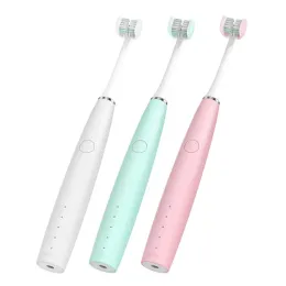 escova de dentes 20cc em forma de dentes elétricos ultrassônicos em forma de adultos escova de dentes automática utype com pincel de cerdas triplas para a cabeça 40000
