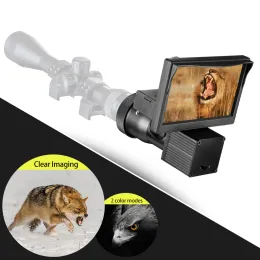 Scopes Fire Wolf Night Vision Vision 5.0 pollici Visualizzano videocamere per videocamere a infrarossi Illuminatori Riflescope Hunting Optical