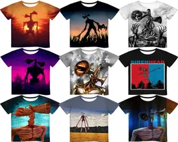 men039s tshirts صيف صفارات الإنذار 3D طباعة T Shirt Boys Girls الأطفال قصيرة الأكمام قمم TEE