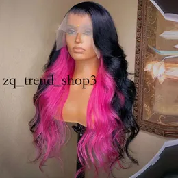 Pink Lace Front Brant Human Hair 13x4 HD Lace Brontal Brazilian 613 Colored Body Wave Lace Lace Pront for Women Cosplay 983