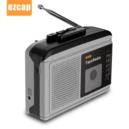 Odtwarzacz Ezcap233 Portable AM ​​FM Radio Music Tape Tape Player z 3,5 mm audio jack muzyka Walkman Cassette Player Wbudowany głośnik