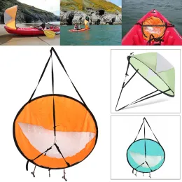 Zubehör Kajak Boot Wind Segel Kanu Sup Paddle Segel mit klarem Fensterfischer