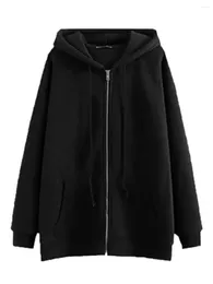 Men's Hoodies ZSIIBO And Women's Fashionable Solid Color Hooded Zippered Shirt