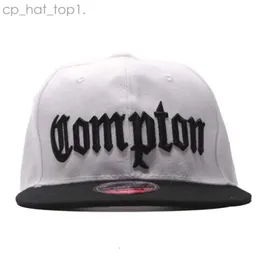 Compton Cap Ball Caps Kamuflaj İşlemeli Beyzbol Koreli Memlu Düz Kapak Hip-Hop Dans Siyah Beyaz Şapka Compton 1739