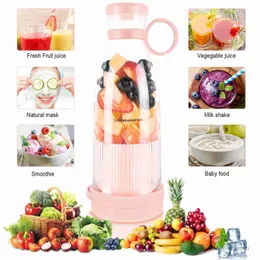 Juicers laddningsbara mixerflaska smoothie mixer färsk juicer bärbar mixer mixer elektrisk apelsinfruktjuice extraktor