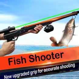 Accessoires Fishshooting Neues Hochprezisions -Ejektionslaserfischereischleuder Schwimmblase Automatisch faltbare Angelkatapult