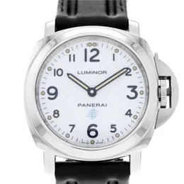 Luminors Panerei Men's Marina Wristwatches Mechanical Automatic Watch Luminorss Base Logo Pam 00775 OP7040 Bianco Arabo Manuale 44mm Steel Watch