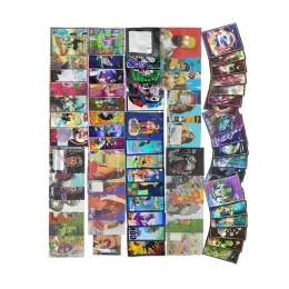 Väskor i Stock Holographic Cartoon Ziplock Pouch Plastic Rainbow Candy Packaging Aluminium Folie Laser Zipper Sac En Bolsas Mylar PAGS