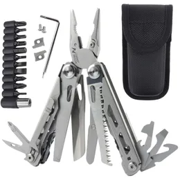 30 In1 Multitool -Pflater -Kabeldrahtschneider Multifunktional Multi -Hand -Werkzeuge Outdoor Camping Tragbare Klappzügen Messer Knipex 240412