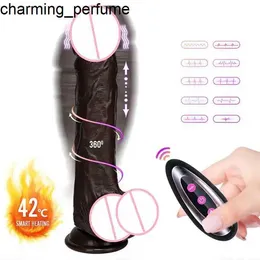 Телескопические качели Большой отопление вибратора вибратор Реалистичный дилдо пенис всасывающий чашка секс -игрушки для женщин для взрослых секс игрушки