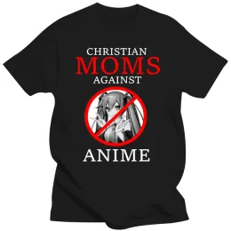 Shirts 2021 Hottest Sale Christian Moms Against Anime Comfortabled Couple Tees Hip Hop TShirts Streetwears Unsiex Clothes New Clothing