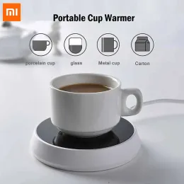 관개 자 Xiaomi 머그 히터 커피 머그 컵 따뜻한 스마트 가열 패드 대형 난방 플레이트 따뜻한 매트 상수 온도 중력 유도