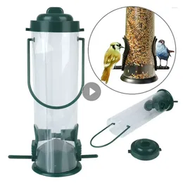 その他の鳥の供給ペットフィーダー食品ディスペンサー屋外ハンギング複数の穴飛行動物自動フィーダーフットフィードツール