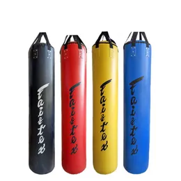 120cm PU Redblackblueyellow Boks Boks Çantası Boş Spor Taekwondo Kum torbası Muay Thai Eğitim Fitness Ekipmanları9780525