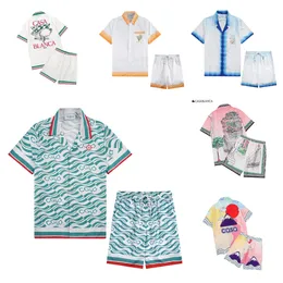 Mens Ceketler Tasarımcı İngiltere Eğitim Kiti Trailsuit Club Casa Blanca Erkekler Polo Gömlek Kadınlar Baskı Grafik Tişörtleri Gevşek İpek Yaz Tshirts Giysileri Takım Sıradan
