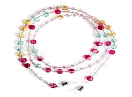 Imixlot Colorfull Glass Beads 안경 안경 선글라스 읽기 안경 체인 코드 홀더 목 스트랩 로프 4394854