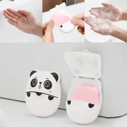 Dishes 50pcs Travel Portable Soap Paper Disposable Soap Hand Soap Cleaner Bath Washing Hands Clean Scented Slice Mini Paper Soap