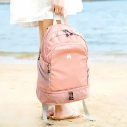 حقائب عالية السعة على الظهر المحمولة أحذية مستقلة محمولة حقيبة تخزين الملابس امرأة سفر منظم السفر حقبة اللياقة البدنية الملحقات الرياضية
