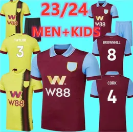 23/24 Maglie da calcio affidatarie Benson Zaroury Rodriguez Brownhill Gudmundsson Cullen Vitinho Barnes 2023/2024 Shirt da calcio uomini MAILLOTS DE FUTOL