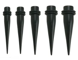 Túnel de carne P15 Mix 9 Tamanho 100pcs Piercing preto Sprial Ear sólido Ear Expander4656511