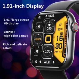 F57 Sports Watch 1.9 بوصة شاشة كبيرة Bluetooth مكالمة صوت مساعد مراقبة معدل ضربات القلب ذكي ساعة ذكية