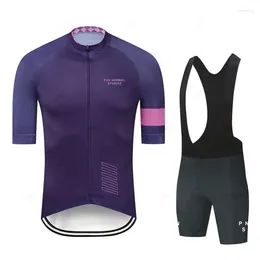 레이싱 세트 2024 Pro Team Cycling Clothing Road Bike Wear PNS 의류 빠른 건조한 남성 자전거 저지 Ropa Ciclismo Maillot Hombre