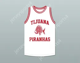 Custom alle Namensnummer Herren Jugend/Kinder Danny Trejo 5 Tijuana Piranhas White Basketball Jersey Mexikanisches Expansionsteam Top S-6xl