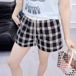 Frauen -Shorts -Designerin Shenzhen Nanyou High -End -Tragen 2024 Sommer Neuer frischer und süßer Checker Pure Desire Spicy Girl Mini für Frauen DA76