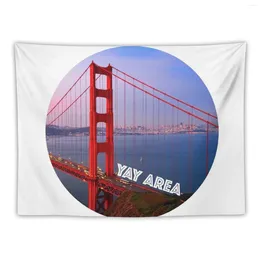 Wandteppiche San Francisco Golden Gate Yay Area Tapestry Wall Hanging Room Dekoration Zubehör Ästhetik